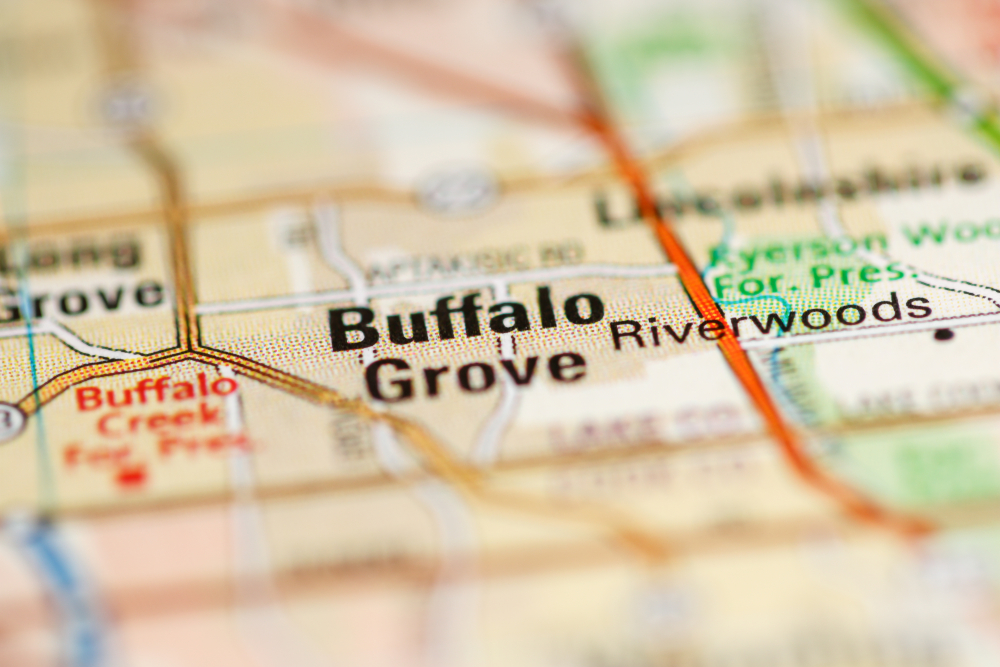 Buffalo,Grove,On,A,Map,Of,The,United,States