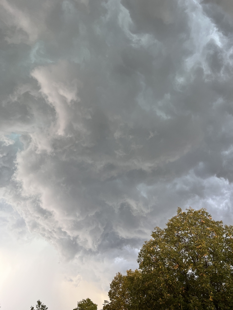strong overcast cloud front coming through buffalo grove
