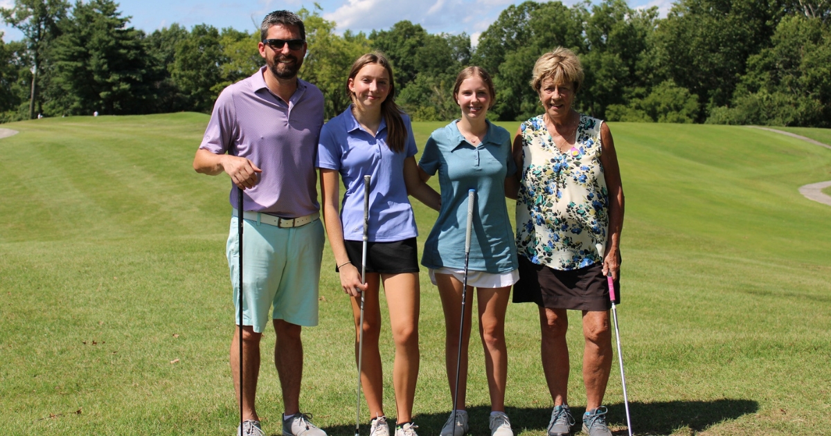 A family at the Club at Castle Bluff