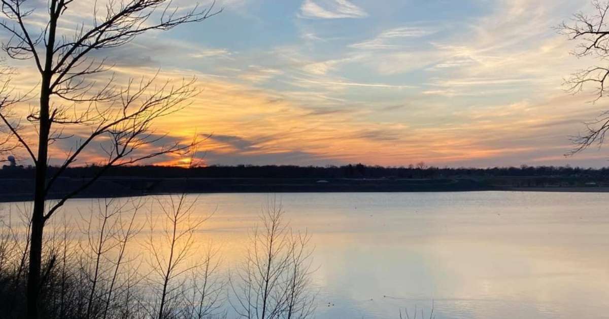 Sunset at Lake Shelbyville